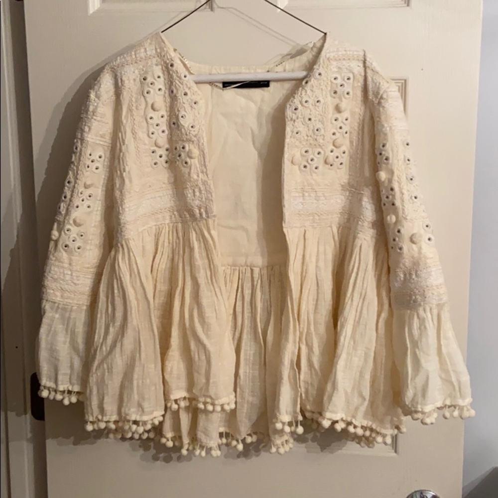 Zara open wrap, cream